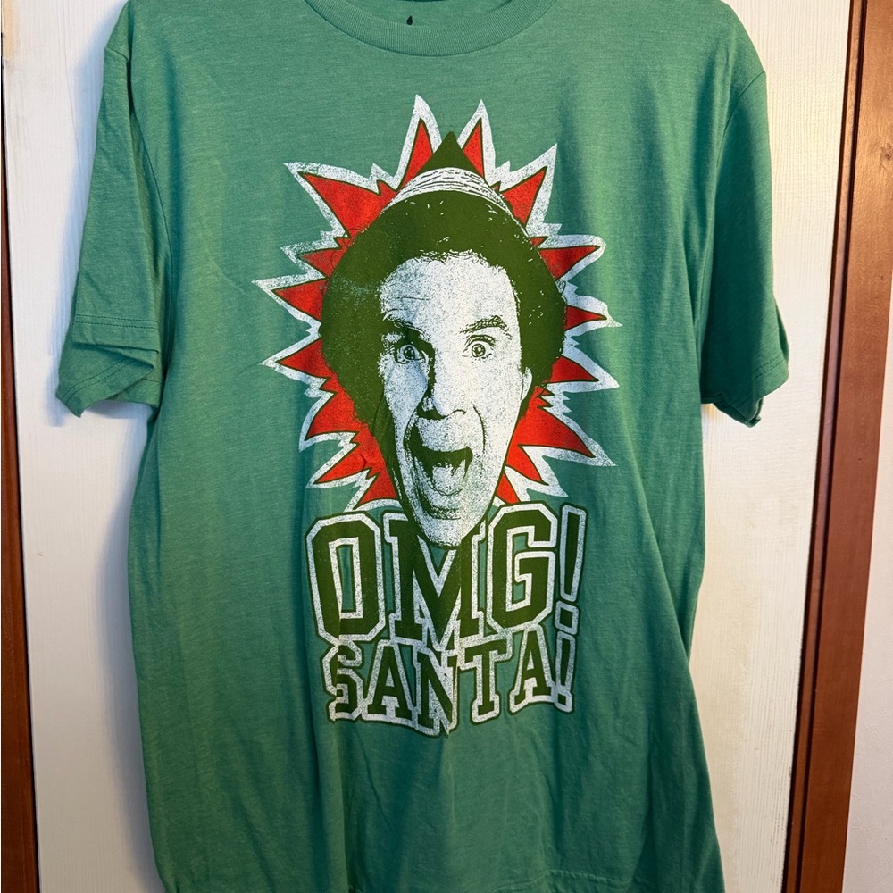 ELF Green OMG Santa Graphic Tee